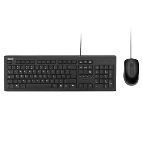 ASUS U2000 keyboard Mouse included Universal USB Black – image 1