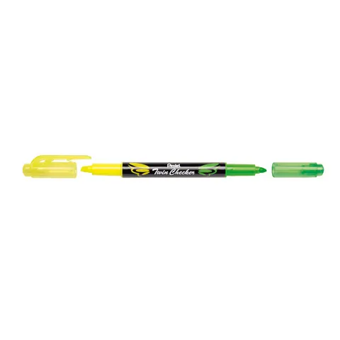 Pentel Twin Checker Textmarker Mehrfarbig – SLW8GK – Bild 1