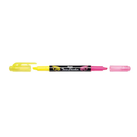 Pentel Twin Checker Textmarker Mehrfarbig – SLW8GP – Bild 1