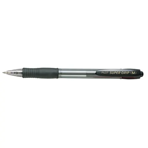 Balpen PILOT Super Grip medium zwart – afbeelding 1