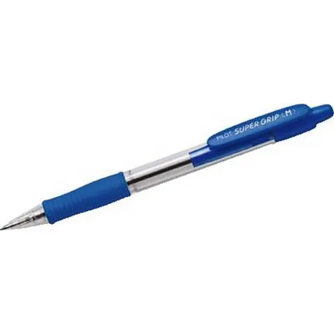 Balpen PILOT Super Grip medium blauw – afbeelding 1