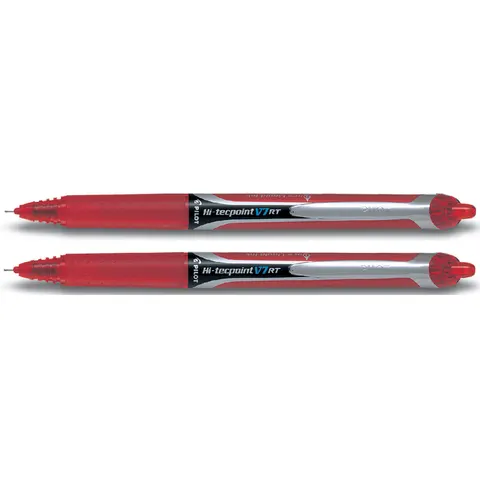 Rollerpen PILOT Hi-Tecpoint V7 RT medium rood – afbeelding 1