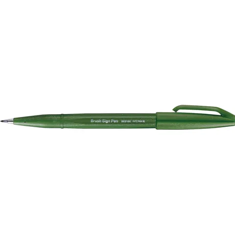 Pentel Brush-Pen Grün – SES15CD2X – Bild 1