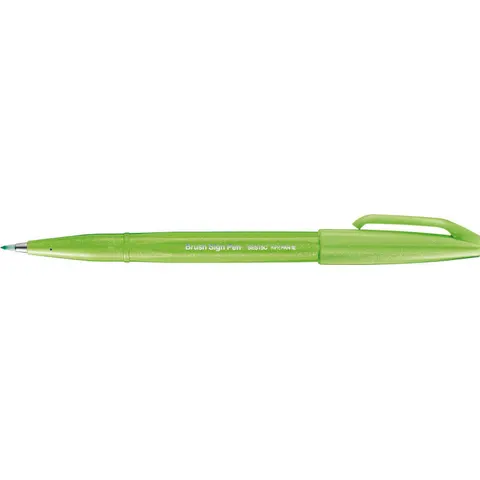 Pentel Brush-Pen Grün – SES15CKX – Bild 1