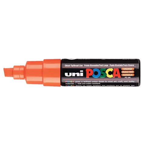 Paintmarker Uni POSCA PC8K breed schuin goud – afbeelding 1
