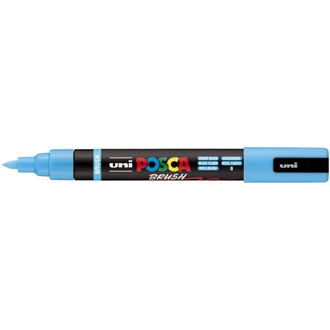 Uni Posca Brushmarker 5M Lichtroze – afbeelding 1