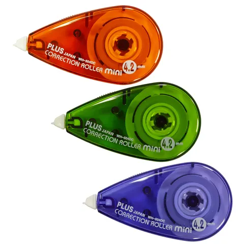 Plus mini correctieroller, 2 + 1 gratis, op blister – afbeelding 1