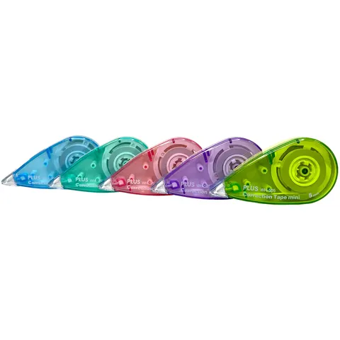 PLUS correctieroller Mini Pastel, muisvorm, 15 stuks – afbeelding 1