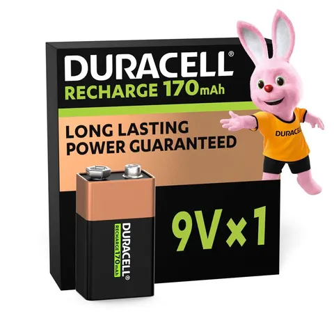 Batterij oplaadbaar Duracell 1x9Volt 170mAh Plus – afbeelding 1