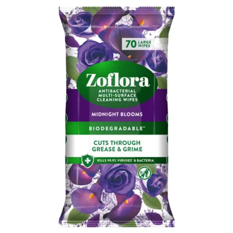 Zoflora Antibacterial Multi Surface Cleansing Wipes - 70 pcs – image 1