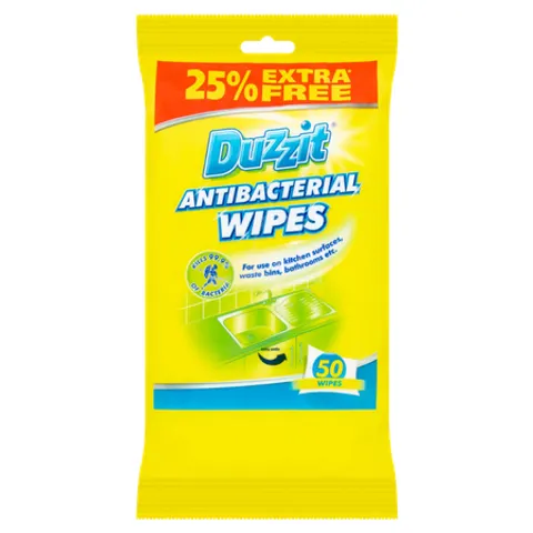 Duzzit Antibacterial Cleaning Wipes - 50 Pcs – image 1