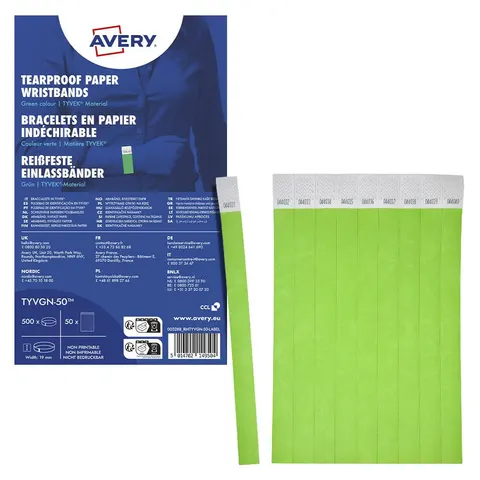 AVERY Zweckform Eintrittsbänder neongrün – Bild 1