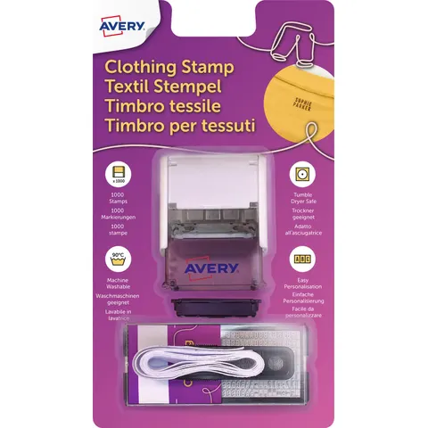 AVERY Zweckform Textilstempel wasserfest – Bild 1