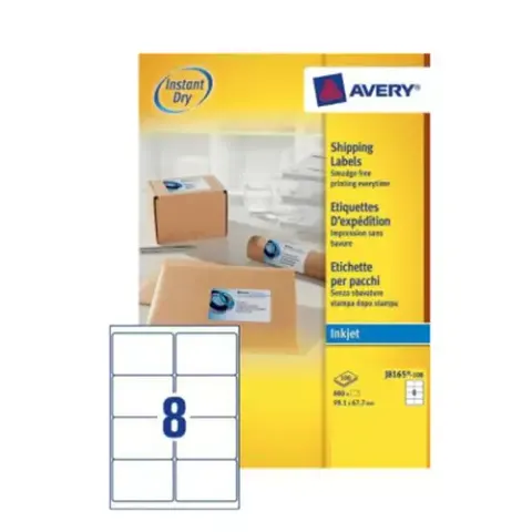 Avery J8165-100 addressing label Self-adhesive label White – image 1