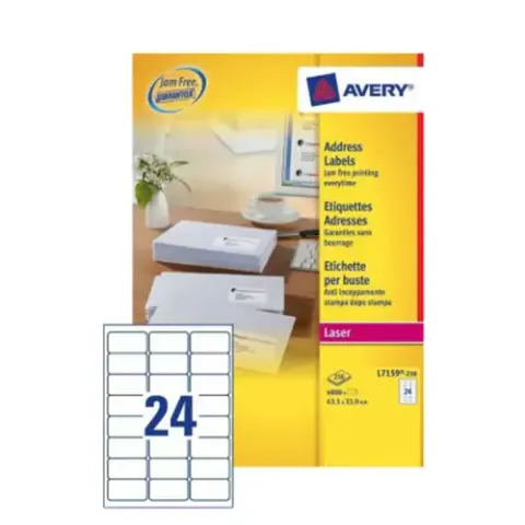 Avery L7159-250 addressing label Self-adhesive label White – image 1