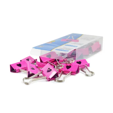 RAPESCO® Foldbackklammern, pink – Bild 1