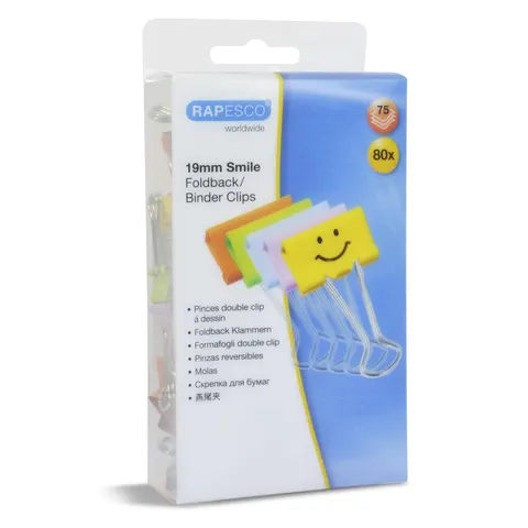 RAPESCO® Foldbackklammern farbsortiert 1.9 cm – Bild 1