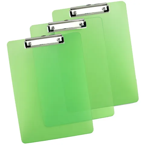 RAPESCO klembord A4, transparant groen, PP – afbeelding 1