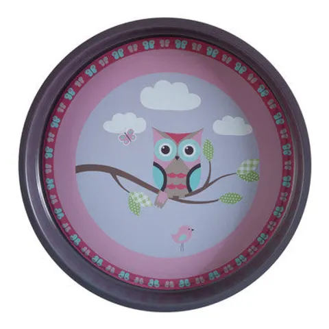 Orsina Practical Happy Owls Serving Tray, Versatile Large Serving Plate, Spill Resitant Dinner Tray For Kitchen – image 1