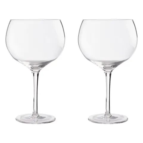 Maison by Premier Gin Glasses Set of 2: Elegant Crystal Cut Highball Tumbler Glasses for Your Favorite Cocktails – image 1
