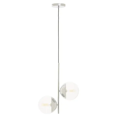 Orsina Revive Chrome Finish 2 Bulb Pendant Light – image 1