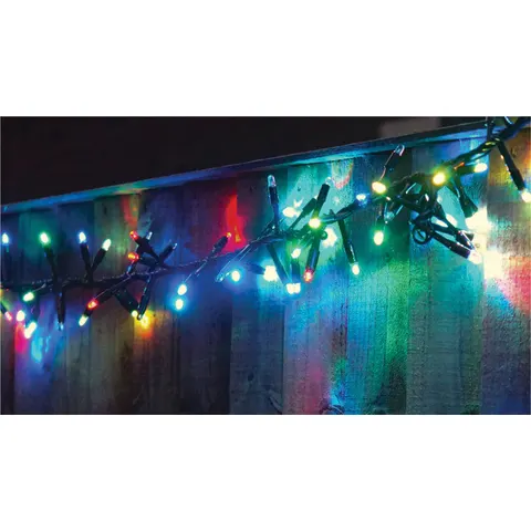 Cluster Lights Black Rubber IP65 5m/250 LED Col Ch – image 1