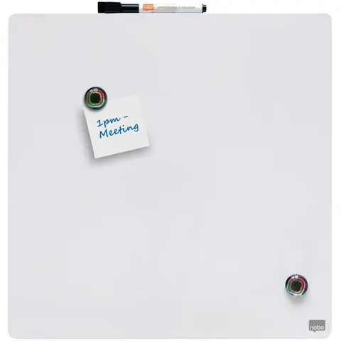 Whiteboard Nobo tegel 36x36cm wit magnetisch – afbeelding 1