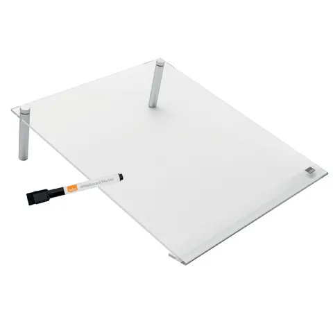 Notitiebord Nobo transparant acryl schuin A4 – afbeelding 1