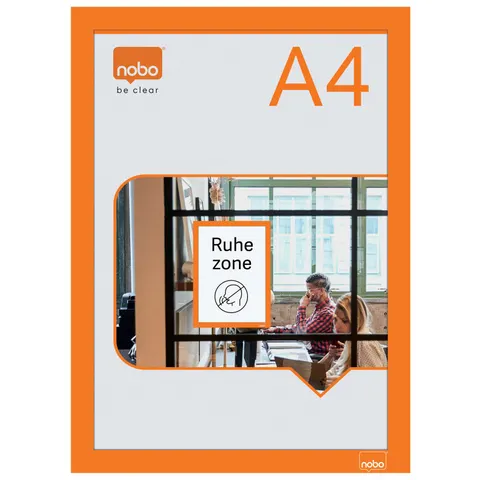 nobo Magnetrahmen, DIN A4, orange – Bild 1