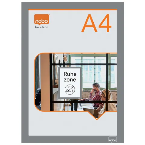 nobo Magnetrahmen, DIN A4, silber – Bild 1