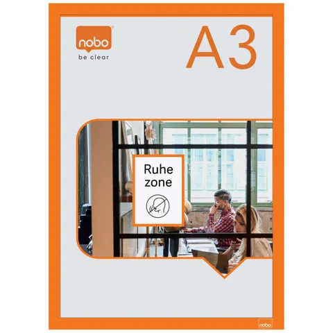 nobo Magnetrahmen, DIN A3, orange – Bild 1