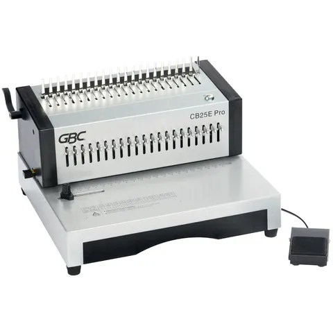GBC CB25E Pro Heavy Duty Electric Punch and Comb Binding Machine Capac – image 1