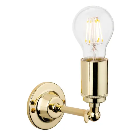 Firstlight Indy Wall Light Retro Style in Polished Brass – image 1
