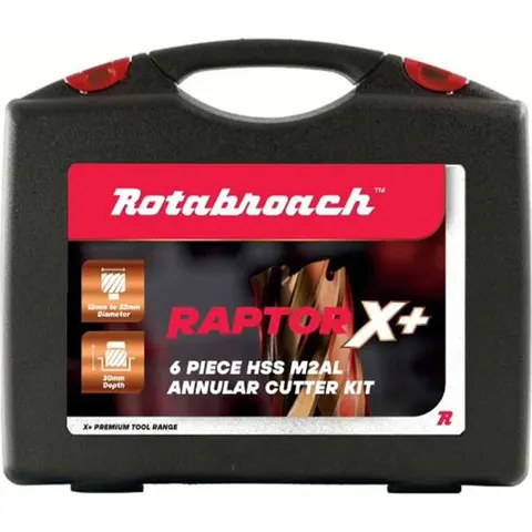 Rotabroach 6 Piece Raptor X Plus Mag Drill Hole Cutter Set – image 1
