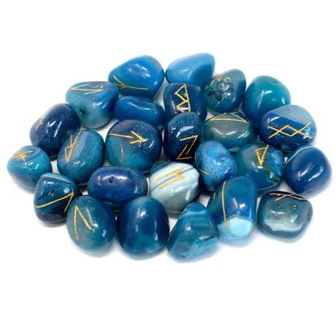Indiase Runenstenen - Blauwe Onyx – afbeelding 1