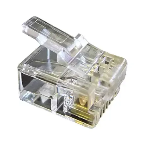 Cablenet RJ12 6P6C 24-26AWG Crimp Plug Stranded – image 1