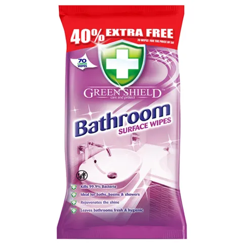 Green Shield Bathroom Wipes - 70 pcs – image 1