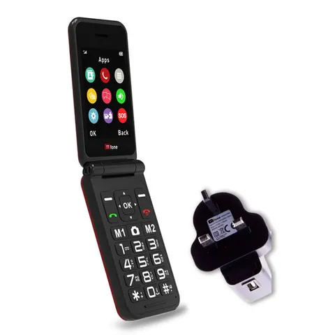TTfone TT760 4G EU - Red / Mains Charger – image 1