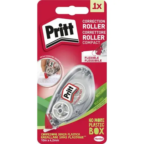 Correctietape Pritt Compact Flex 4.2mmx10m op blister – afbeelding 1