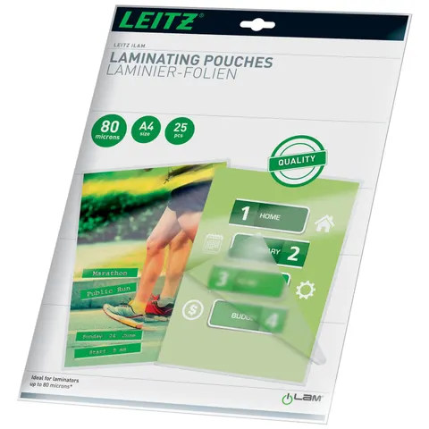 LEITZ 16917 - Hot-laminating pouch, DIN A4, 25 pieces – image 1