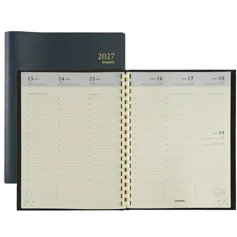 Brepols Buchkalender TIMING 2026, zwart – afbeelding 1