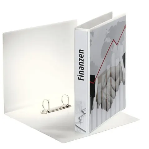 Esselte Präsentations-Ringbuch, A4, weiß, 2D-Ring – Bild 1