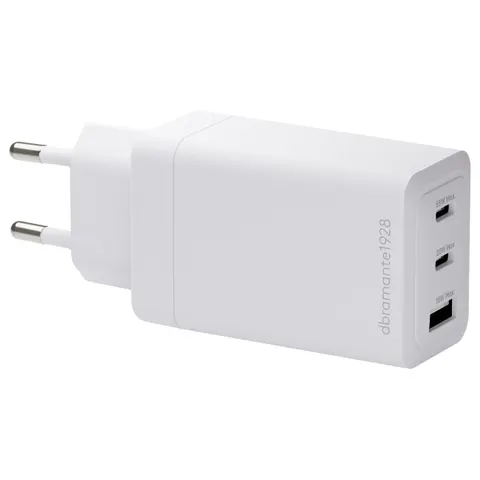 dbramante1928 Re-charge Ladegerät 2x USB-C 65 W und USB-A 18 W - Weiß – Bild 1