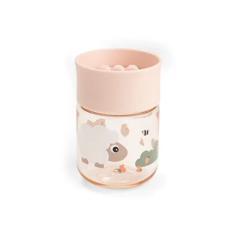 Done By Deer 360° Oefenbeker - Tiny Farm – Powder – afbeelding 1