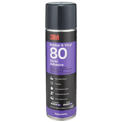 3M 80 Rubber & Vinyl Lijmspray 500ml – afbeelding 1
