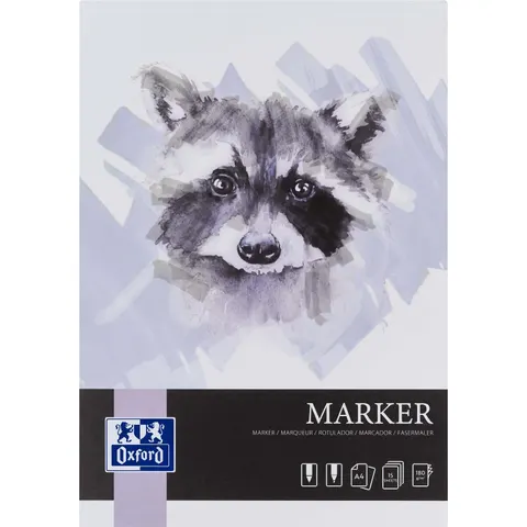 OXFORD Zeichenblock Marker DIN A4, 15 Blatt – Bild 1