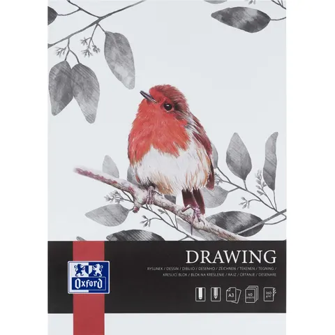 OXFORD Zeichenblock Drawing DIN A3, 40 Blatt – Bild 1