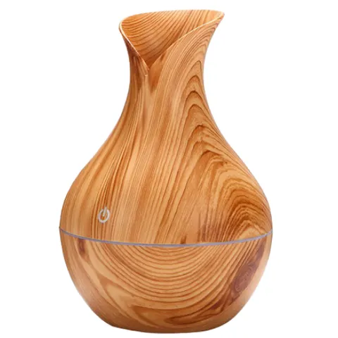 Light Brown Air Humidifier & Ultrasonic Aroma Diffuser with RGB LED Backlight – image 1