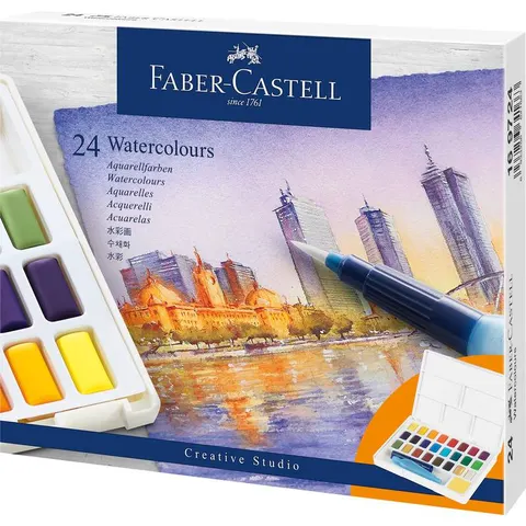 FABER-CASTELL Aquarellfarben farbsortiert – 641663 – Bild 1
