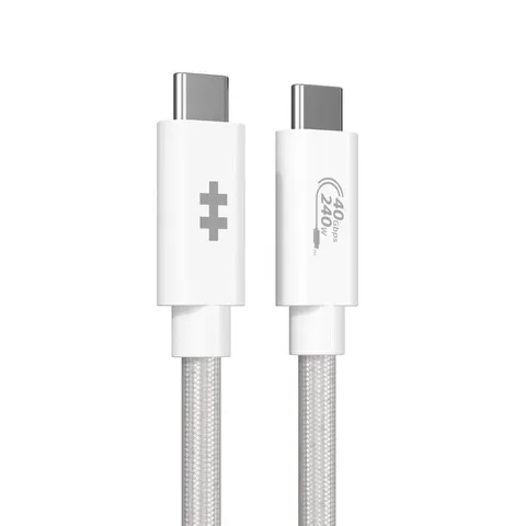 Hyper® HyperDrive Next USB4 Typ-C Performance Kabel (1.2m/4ft) - Weiß – Bild 1